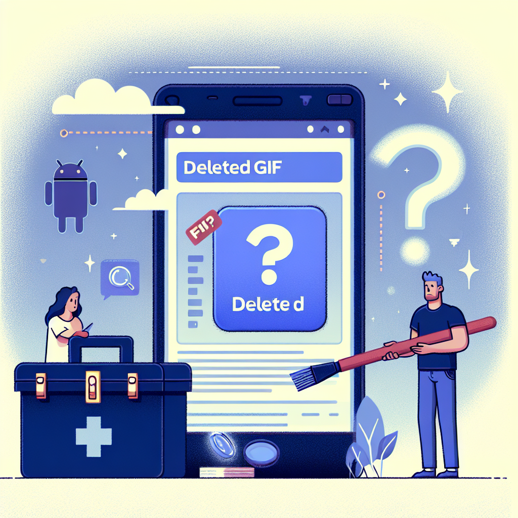 "Person recovering deleted GIFs from an Android gallery using data recovery software, illustrating tips for retrieving lost files in the article 'Can Deleted GIFs Be Recovered from an Android Gallery?'"